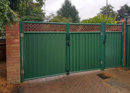 ColourGate - lattice top driveway gates | ColourFence | ESI External Works