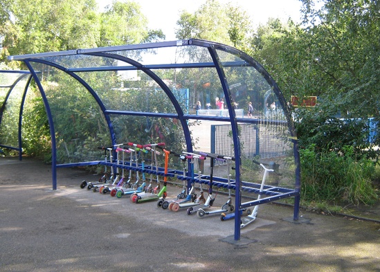 Scooter racks and shelters | AMV Playground Solutions | ESI External Works