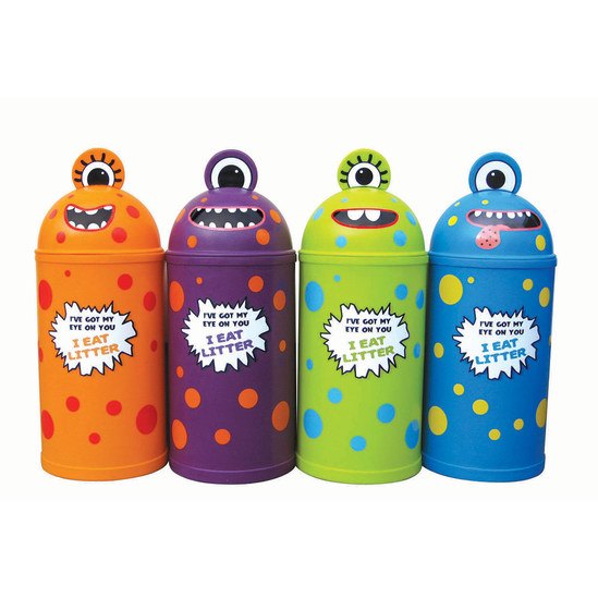 Litter bins for schools and playgrounds AMV Playground Solutions