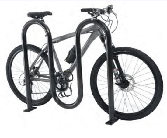 M-Hoop bike stand has a number of secure locking points