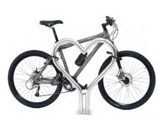 T-Love cycle stand - 2 bikes - steel or stainless steel