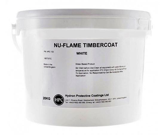 Nu-Flame Timbercoat fire-retardant paint for wood