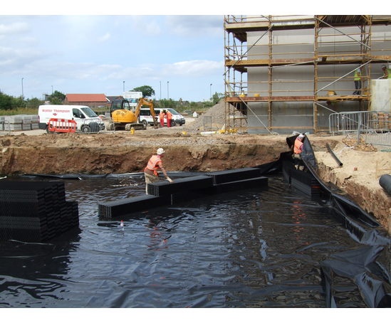 GEOdek™ stormwater attenuation system at Redcar college