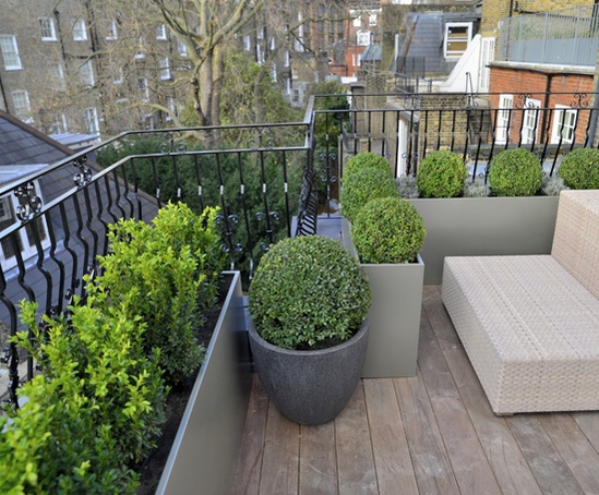 Bespoke Steel Planters Roof Terrace Knightsbridge Iota Esi