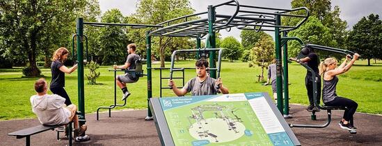 Big Rig outdoor gyms for Rushmoor Borough Council