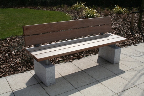 Sheldon Plinth Mounted Timber Seat - SST302 | Langley Design Street ...