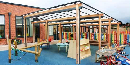 Sheldon Timber Canopy - SPG326 | Langley Design Street Furniture | ESI