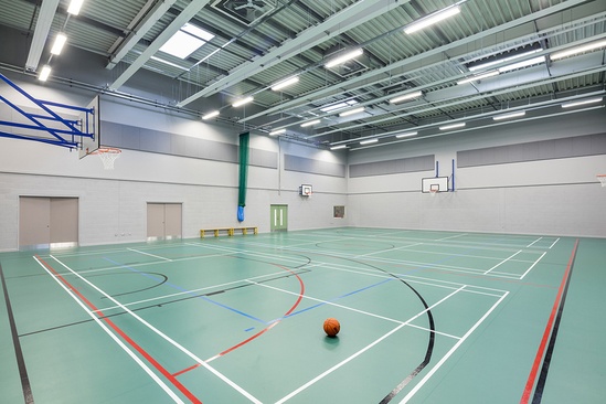 TVS ABSorb Sport acoustic panels - sports hall