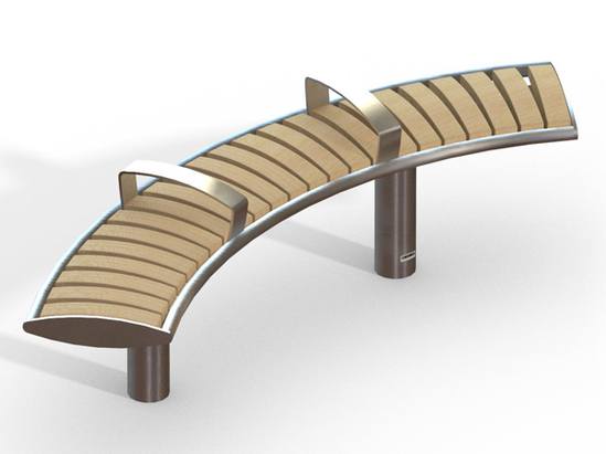 Zenith® curved external bench | Furnitubes International | ESI External ...