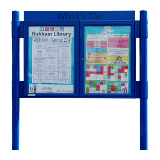 AMulti aluminium external noticeboards Greenbarnes ESI External Works