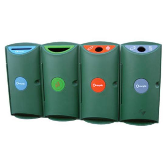 Slim Bin outdoor recycling bin (SLM0P) Amberol ESI External Works