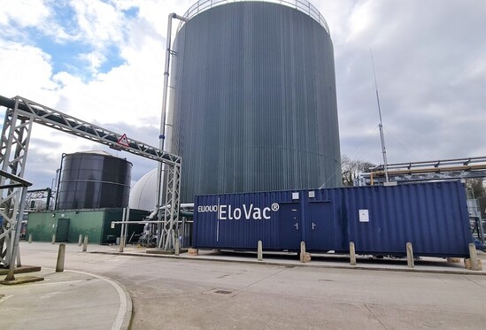 EloVac-P trial plant container unit at 5 Fords
