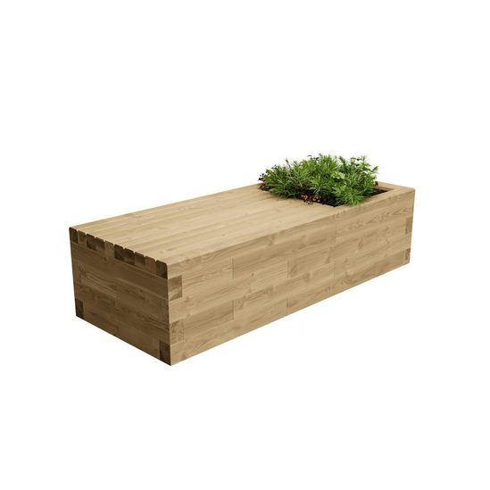 Wooden McDui planter bench