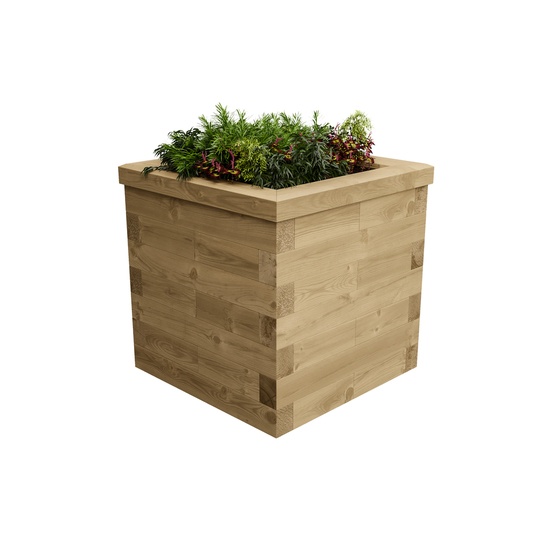 Tulloch wooden tree planter WoodBlocX ESI External Works