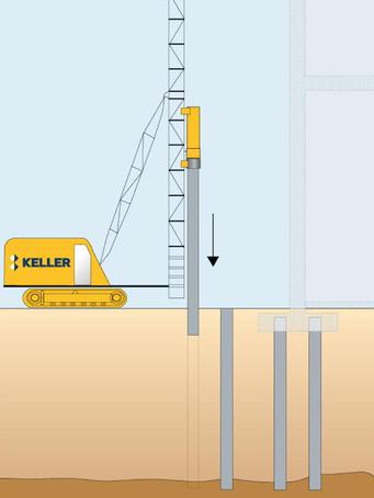 Piling services - driven precast piles | Keller UK | ESI External Works