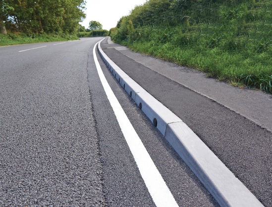 Combined kerb and drainage improves busy A road | Marshalls | ESI ...