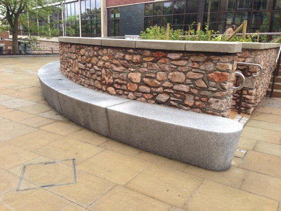 ASF Modernist Granite Bench