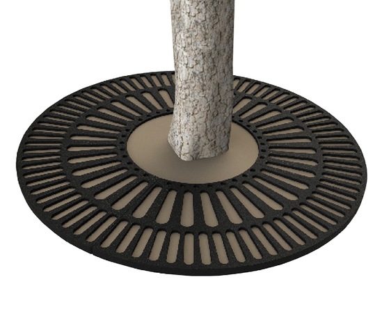 ASF 325 Recycled Cast Iron Circular Tree Grille