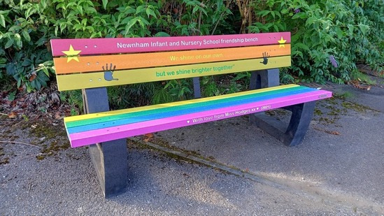 Buddy Benches promote friendship in playgrounds