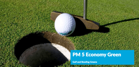 PM5 grass seed for golf and bowling greens
