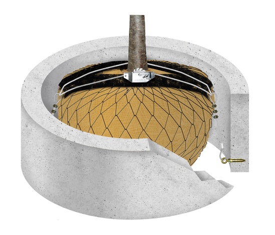 Eyebolt Fixing System - Plati-Mat for concrete ring