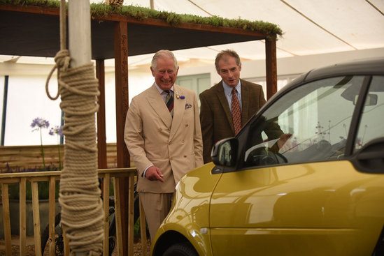 HRH Prince Charles visits the show garden