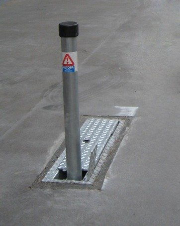 Stealth - fold-down parking post | AUTOPA | ESI External Works