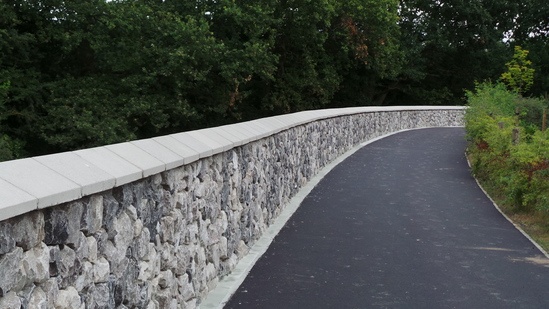 Rocwall Reinforced Concrete Natural Stone Retaining Wall Ruthin