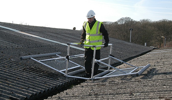 Mobile Valley Frame for fragile roof access | Safesite | ESI Building ...