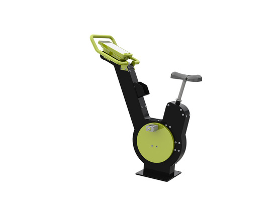 Power Smart spinning bike in black and lime green