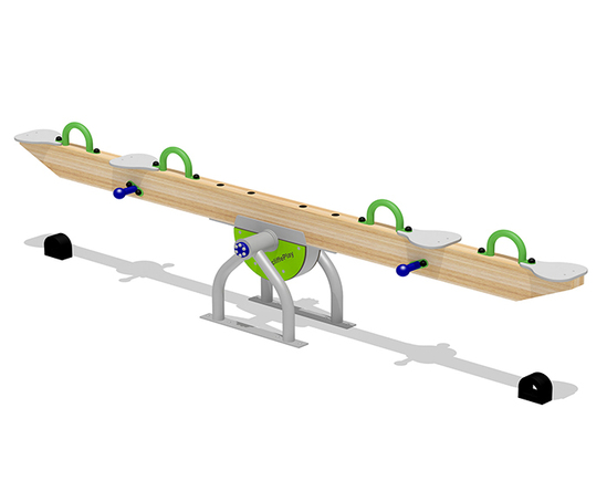 Treetops 4-seater seesaw for 4 to 12 years | Sutcliffe Play | ESI ...