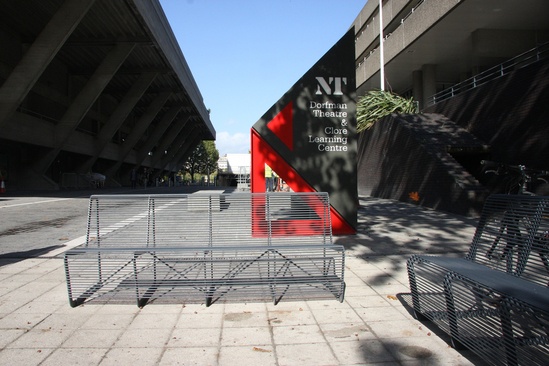 Limpido seating outside National Theatre, London