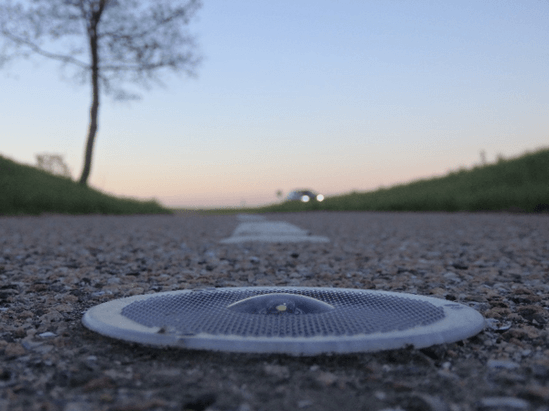 Solar Eye solar-powered road stud light
