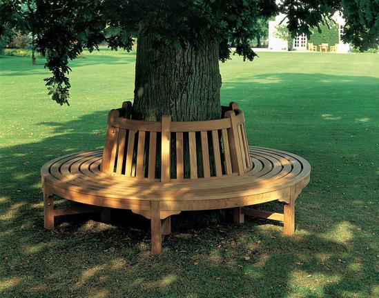 Glenham teak circular tree seat