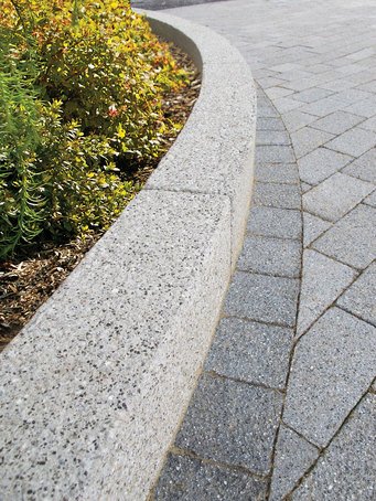 Fusion Contemporary Granite Aggregate Concrete Kerb | Tobermore | ESI ...