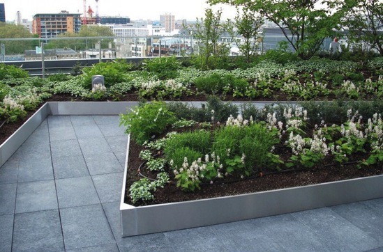 Bespoke planters and channel drainage for roof terraces | Component ...