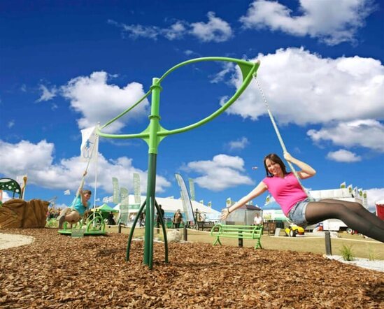 Hurricane rotating swing | Wicksteed Playgrounds | ESI External Works