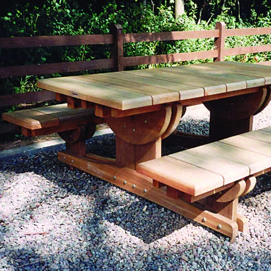 Ayrshire hardwood picnic set | Woodscape | ESI External Works