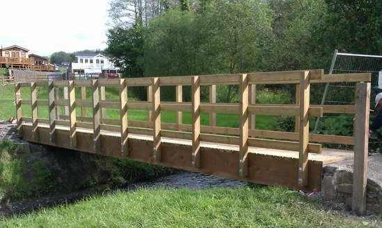 10x1.2m FSC timber kit bridge, Pembrokeshire