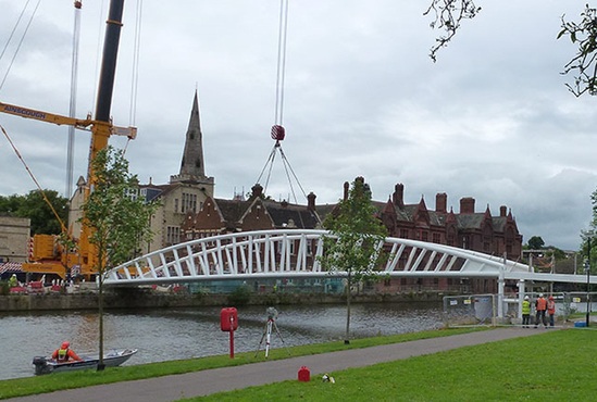 45 X 4m Tied Arch Vierendeel Truss Footbridge - Bedford | CTS Bridges ...