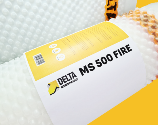 MS 500 fire-retardant structural waterproofing membrane