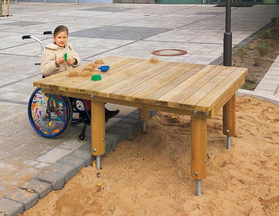 eibe acqua Sand Play Table Wheelchair Accessible