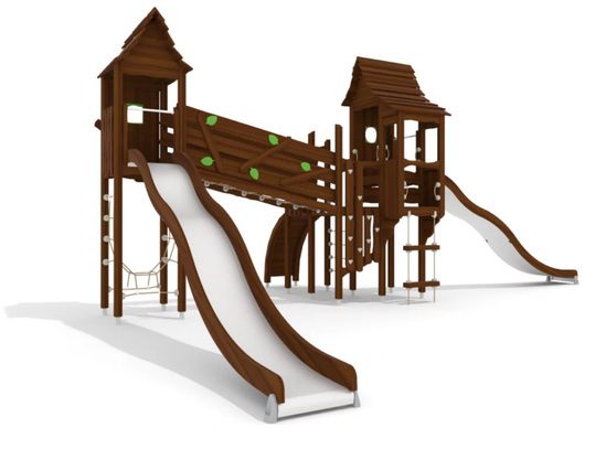 Spell Hill - play towers with bridge and slides