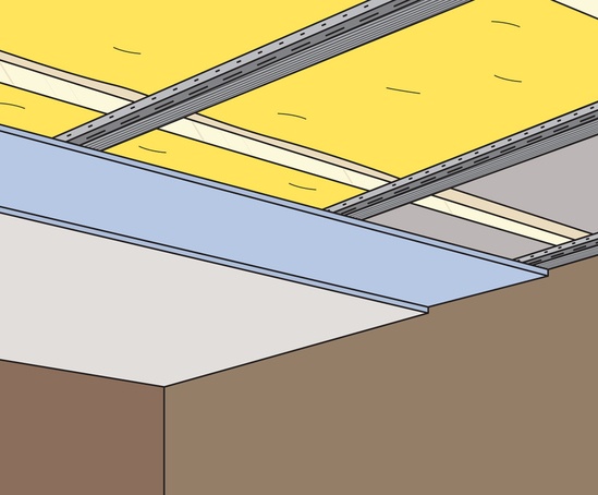 Isosorba™ ceiling system for multiple dwellings