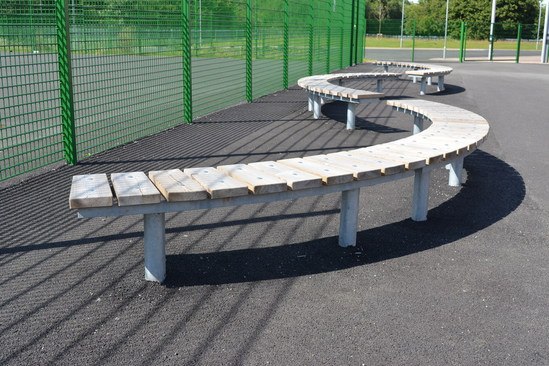 Spalding timber and metal seating | Street Design | ESI External Works