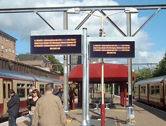 火车站实时（RTI）下一列火车指示器