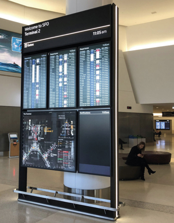 Digital directional signage - San Francisco Airport | Trueform | ESI ...