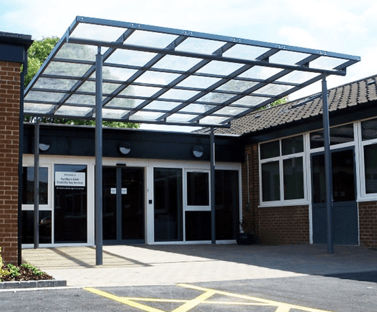 Bespoke Canopy Shelter, Enfield Resource Centre | Bailey Streetscene ...