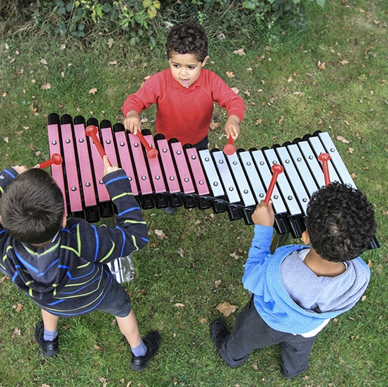Duo Outdoor Xylophone For Musical Play Equipment