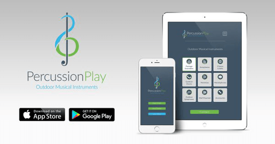 Percussion Play App available from Google Play & Apple